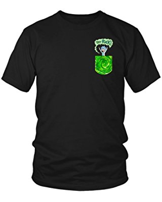 Rick and Morty Get Schwifty - Tiny Rick Pocket Shirt