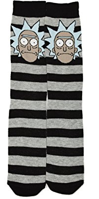 Rick and Morty Rick Striped Body Mens Crew Socks
